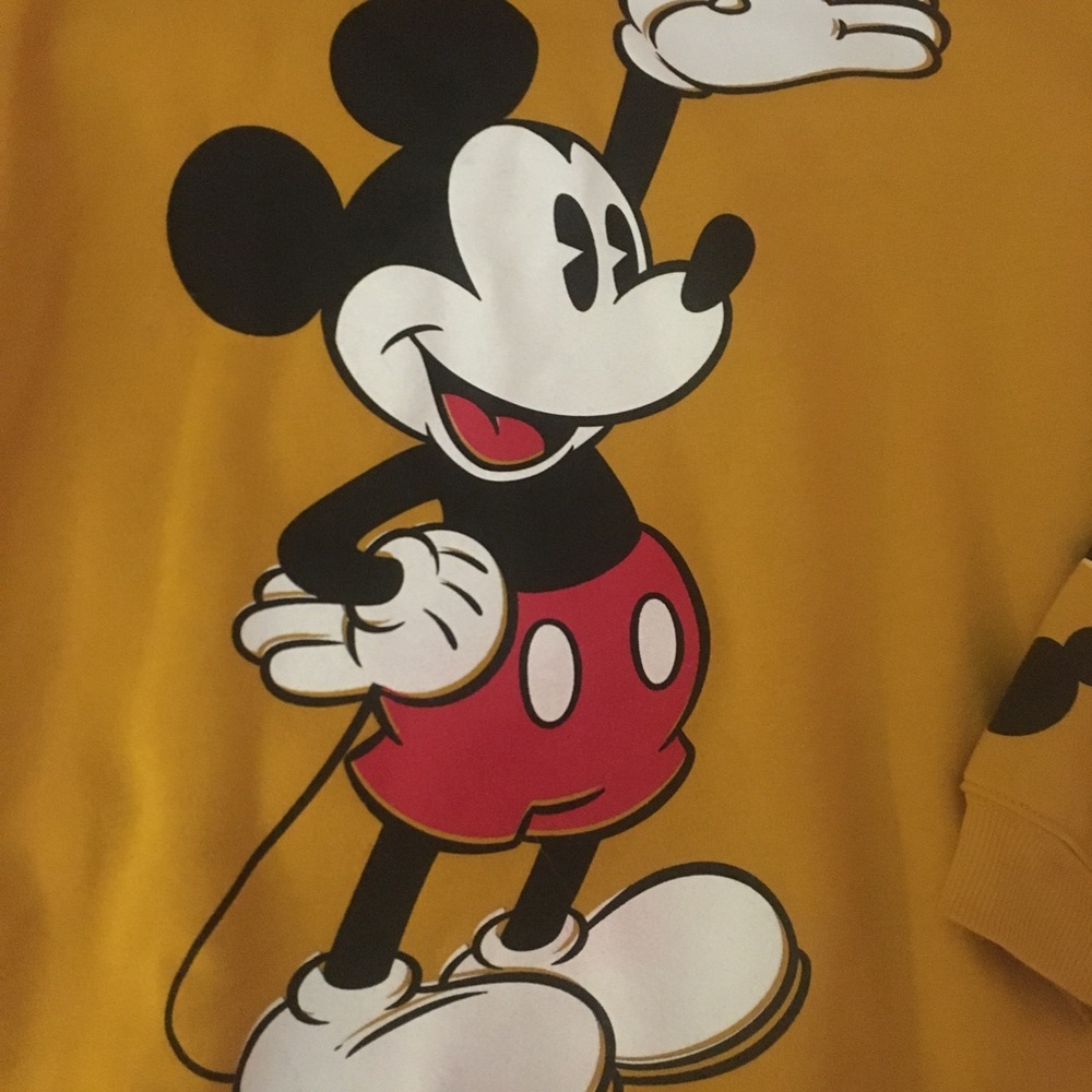 Mickey Mouse Mustard Yellow Sweatshirt